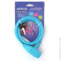 Велозамок Apecs Замок велосипедний PD-81-80CM-Blue