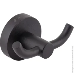 Aqua Rodos Крючок двойной Gloria 8125 черный матовый