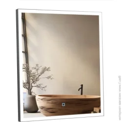 Aqua Rodos Дзеркало зі вбудованої підсвічуванням Luce black 60х70 sensor