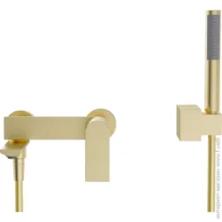 Змішувач для ванни Aqua Rodos Milano 07 Gold з душовим набором (АР000110531)