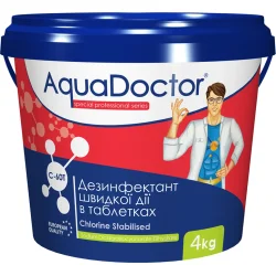 Aquadoctor Дезинфицирующее средство Хлор-шок в таблетках 4 кг C-60T (17451)
