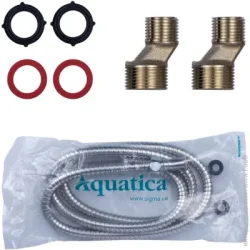 Смеситель для душа Aquatica HK-1D130C 35мм с душевым набором (9732300)