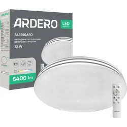 Ardero Светильник настенно-потолочный белый 2700-4000-6500 К AL5750 72W