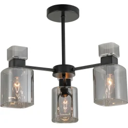 Ardero Люстра потолочная OLIVIA 3x15 Вт E27 черный BL1130-1