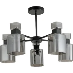 Ardero Люстра підвісна OLIVIA 5x15 Вт E27 чорний BL1150-1