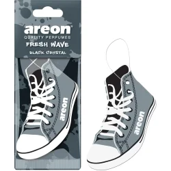 Ароматизатор сухой Areon подвесной Фреш Вейв (кеды) Черный кристалл