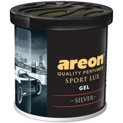 Ароматизатор гелевый Areon на панель приборов Gel Спорт Люкс Серебро