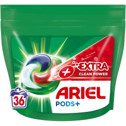 Капсулы для стирки для белых вещей Ariel Pods All-in-1 + Сила экстраочистки 36 шт (8001090804990)