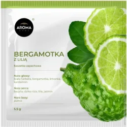 Саше Aroma Home Ароматичне саші Бергамот з лілією Basic білий