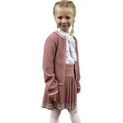 Art Knit Кофта для дівчинки Герда попіл троянди р.140-146 темно-рожевий