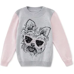 Art Knit Джемпер детский для девочки Йорк р.98-104 светло-серый