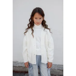 Art Knit Кардиган для девочки Casual р.158 молочный
