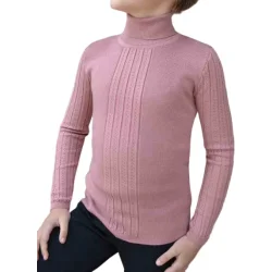 Водолазка Art Knit Гольф для дівчинки Pretty р.158 рожевий 034