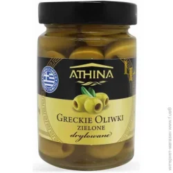 Athina Оливки Грецькі зелені без кісточки 300г