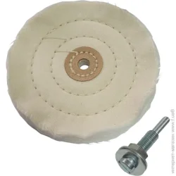 Круг полировальный 125 мм для металл, пластик A.T.T. Круг полировальный хлопковый 125 мм с адаптером