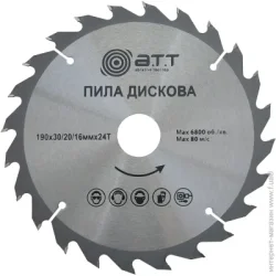 Отрезной диск A.T.T. Пильный диск 190x30x1.7 Z24