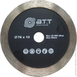 Отрезной диск A.T.T. Диск алмазный отрезной по керамике 76x2,0x10