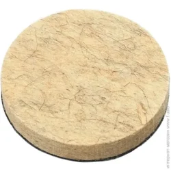 Войлочные насадки, круг полировальный 70 мм для металл, пластик, стекло A.T.T. Круг полировальный войлочный на липучке d 70 тонкошерстий