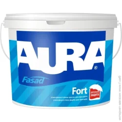 Aura Фарба акрилатна водоемульсійна Fasad Fort мат білий 2.5л