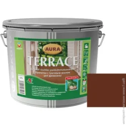 Aura Масло для древесины Terrace Коричневый 2,7 л