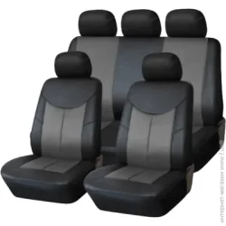 Чохли Auto Assistance Комплект чохлів на сидіння АА1829-2 9 шт. чорний/ сірий