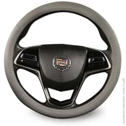 Оплетка на руль Auto Assistance Чехол на руль LK1006-L M серый