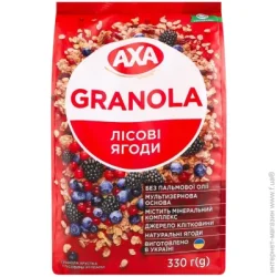 Сухий сніданок AXA Гранола хрустка з лісовими ягодами 330 г