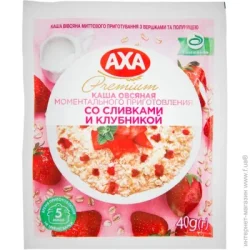 AXA Каша со сливками и клубникой