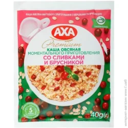 AXA Каша со сливками и брусникой