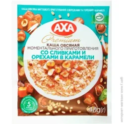 AXA Каша со сливками и орехами в карамели