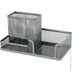 Axent Підставка-органайзер 203x105x100мм металева, срібляста (2116-03-A)