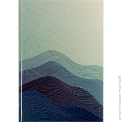 Блокнот Axent Книга записна А4 Waves 96арк., кліт., синя (8422-562-A)