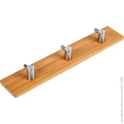 Axentia Планка с крючками Bonja 28x5x3 см нерж/бамбук