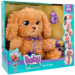 Мягкая игрушка Baby Paws Интерактивная Игривый щенок лабрадудель бежевый 25 см (921153IM)
