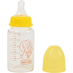 Baby Team Бутылочка для кормления стеклянная 150 мл