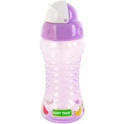 Поилка с трубочкой Baby Team 5005 300мл, фиолетовый