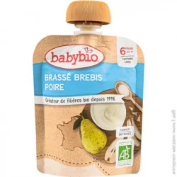 Пюре Babybio с 6 месяцев Органическое на основе овечьего молока Груша 85 г (3288130540918)