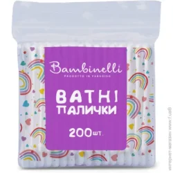 Bambinelli Ватні палички 200 шт. (м'яка)