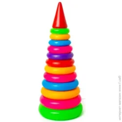 Пирамидка Bamsic Іграшка дитяча "Піраміда № 3"арт019, Бамсик (4820123760430)