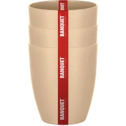 Набор стаканов Banquet CULINARIA CARAMEL 370 мл 3 шт (55057611CA/A23730)