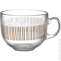 Чашка Banquet Чашка Malaga Stripes 435 мл - стекло