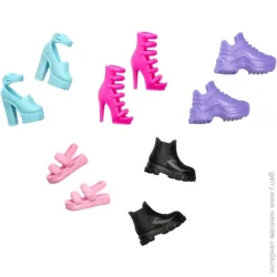 Barbie Набор Mattel 5 пар стильной обуви HWV71