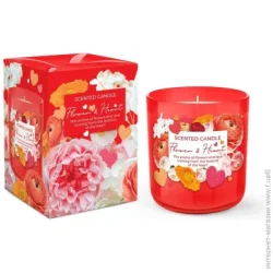 Bartek Candles Свічка ароматична Серця та квіти (скло 150 г)