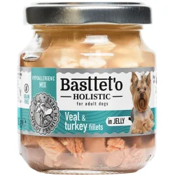 Консервы Basttet`O Консерва Holistic микс телятина с индейкой в желе 130 г
