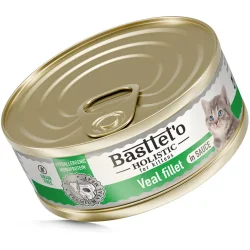 Корм влажный для котят Holistic, кусочки филе телятины в соусе 85 г