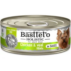 Консерви Basttet`O Консерва Holistic мікс Курка з телятиною в соусі 85 г
