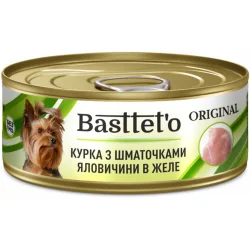 Консервы Basttet`O Консерва для собак для всех пород Original курица с кусочками говядины (в желе) 85 г