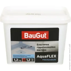 Baugut Мастика акриловая эластичная гидроизоляционная AquaFlex 1,2 кг 1 л