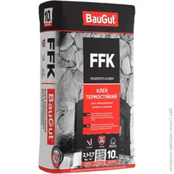 Baugut Клей огнеупорная термостойкий для облицовки печей и каминов FFK 10 кг
