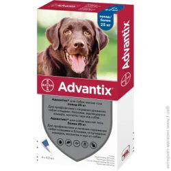Bayer Капли для собак Advantix 1х4 мл больше 25 кг 91010/10296